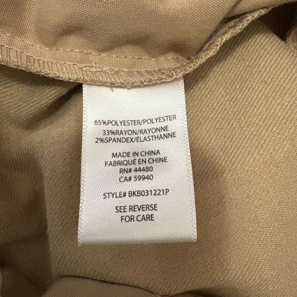 Tinseltown High Rise Wide Leg Trousers Camel Tan Minimalist Neutral Plus Size 2X - Picture 7 of 7